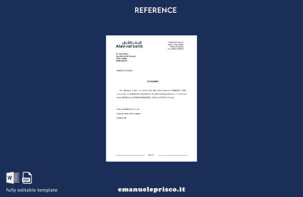 modello di riferimento per la chiusura della banca Alawwal dell'Arabia Saudita i